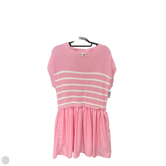 Dress Casual Midi By Entro In Pink, Size: S