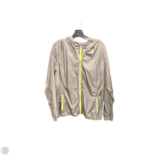 Jacket Windbreaker By Eddie Bauer In Green, Size: Xl