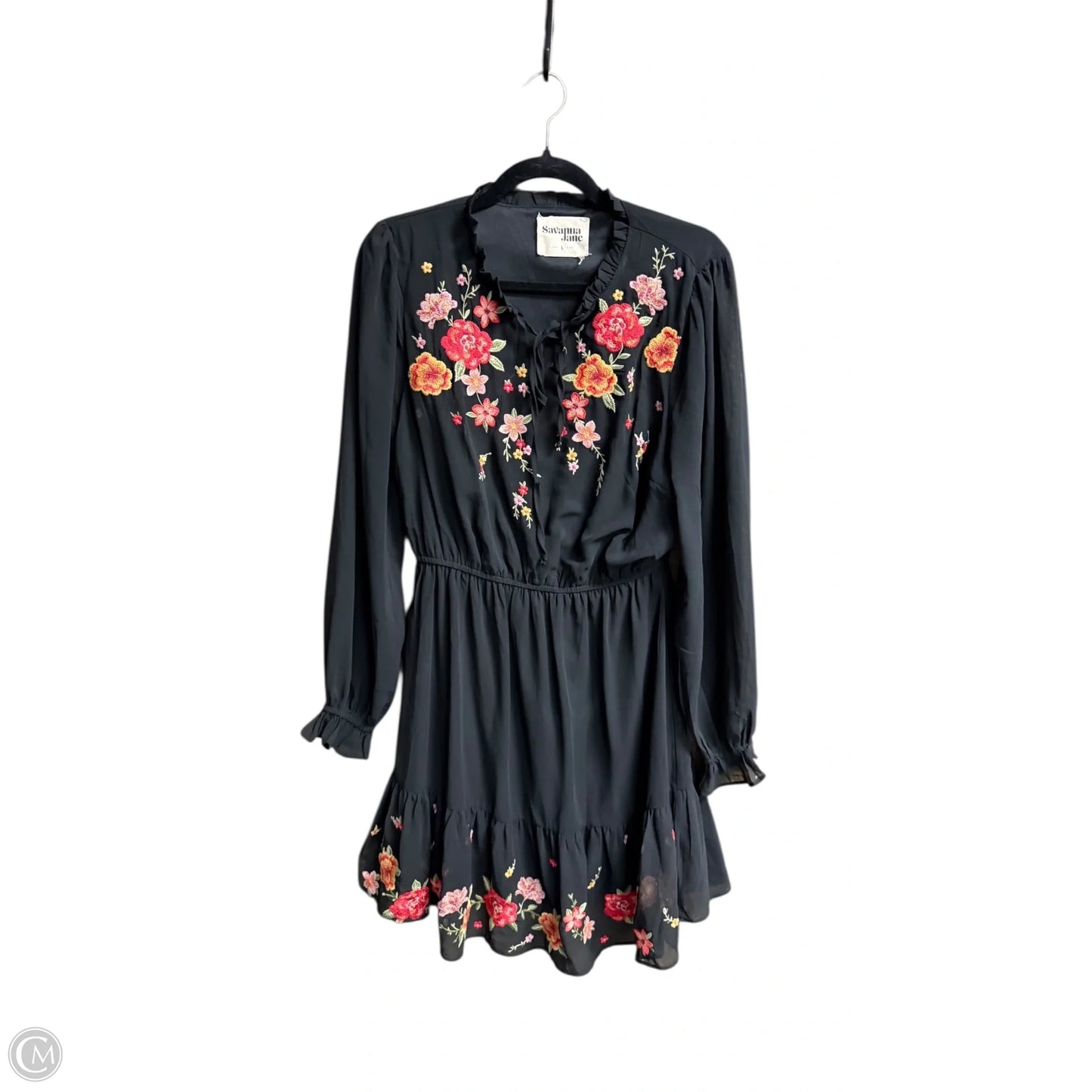 Dress Casual Short By Savanna Jane In Black, Size: L