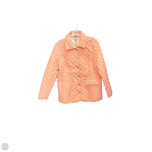 Jacket Puffer & Quilted By Chicos In Pink, Size: M