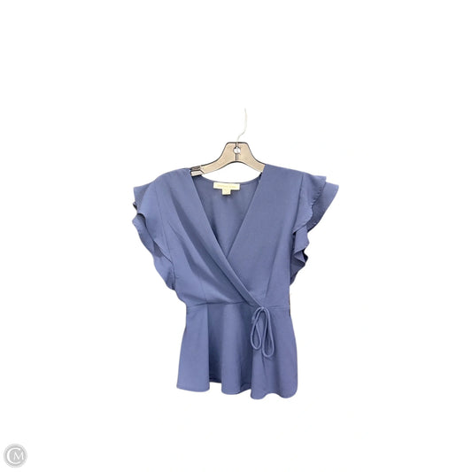 Top Short Sleeve By Monteau In Navy, Size: S