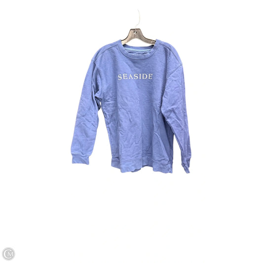 Sweatshirt Crewneck By Clothes Mentor In Navy, Size: L