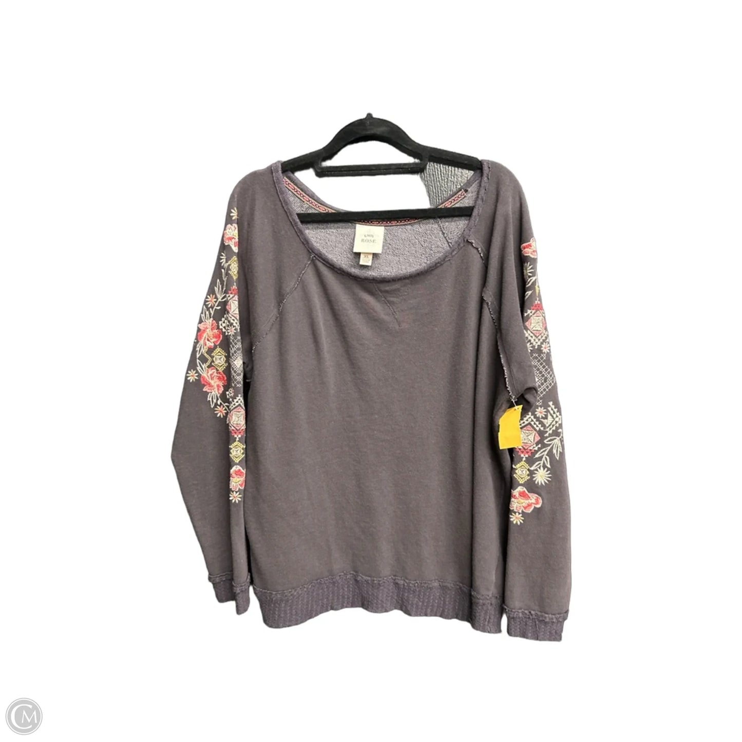Top Long Sleeve By Knox Rose In Black, Size: Xl