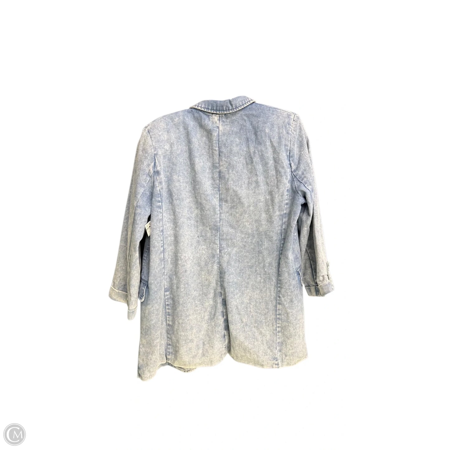 Blazer By Entro In Blue Denim, Size: S