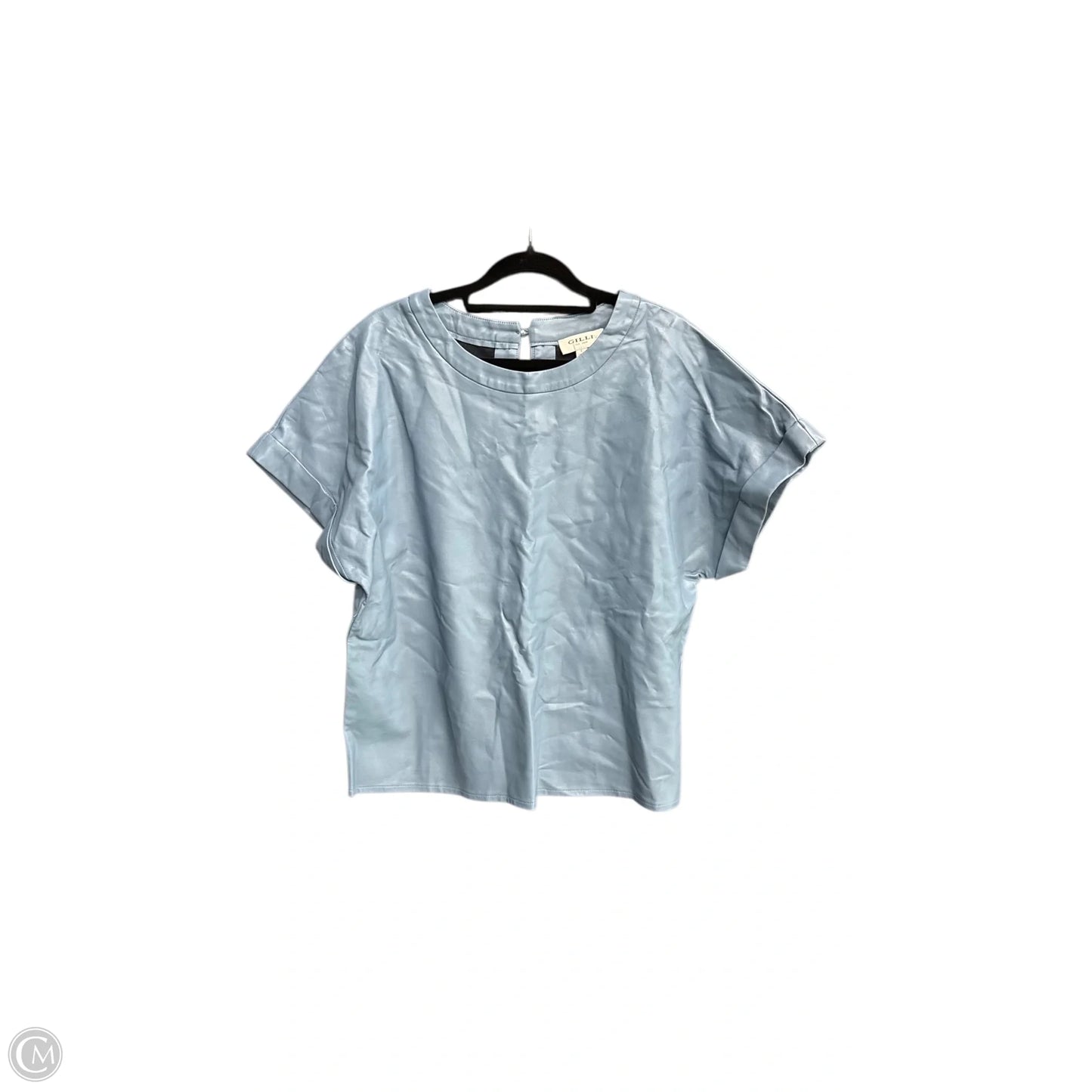 Top Short Sleeve By Gilli In Blue, Size: L