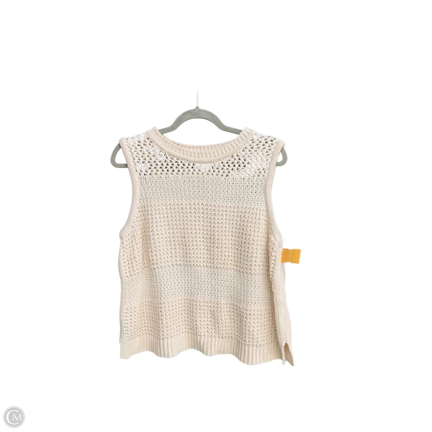 Vest Sweater By Universal Thread In Cream, Size: Xl