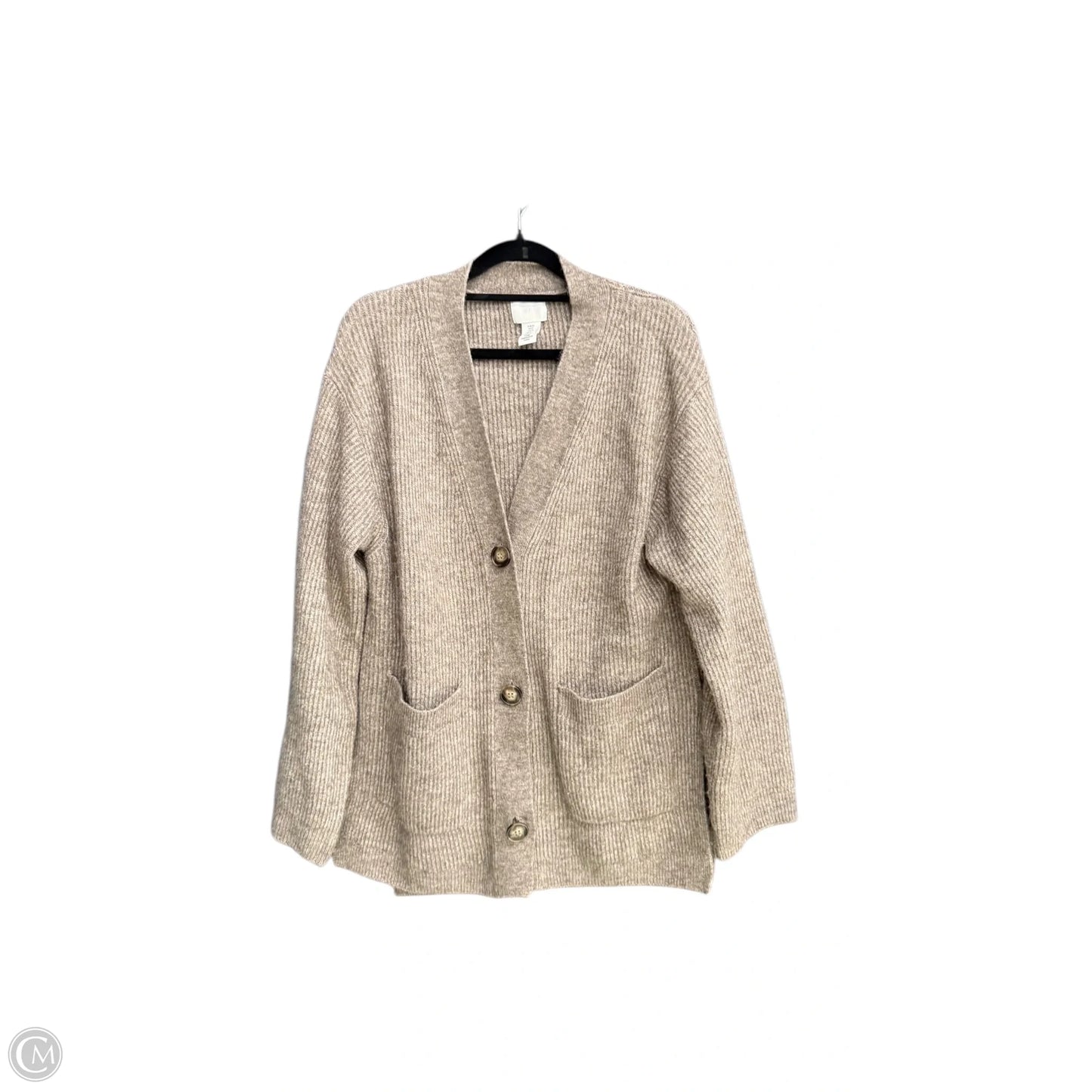 Sweater Cardigan By H&m In Brown, Size: Xs