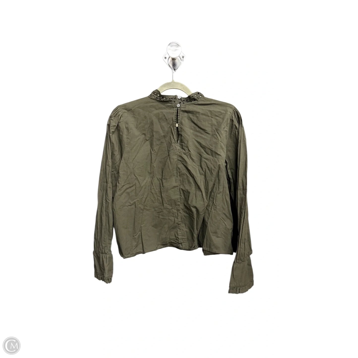Top Long Sleeve By Loft In Green, Size: M