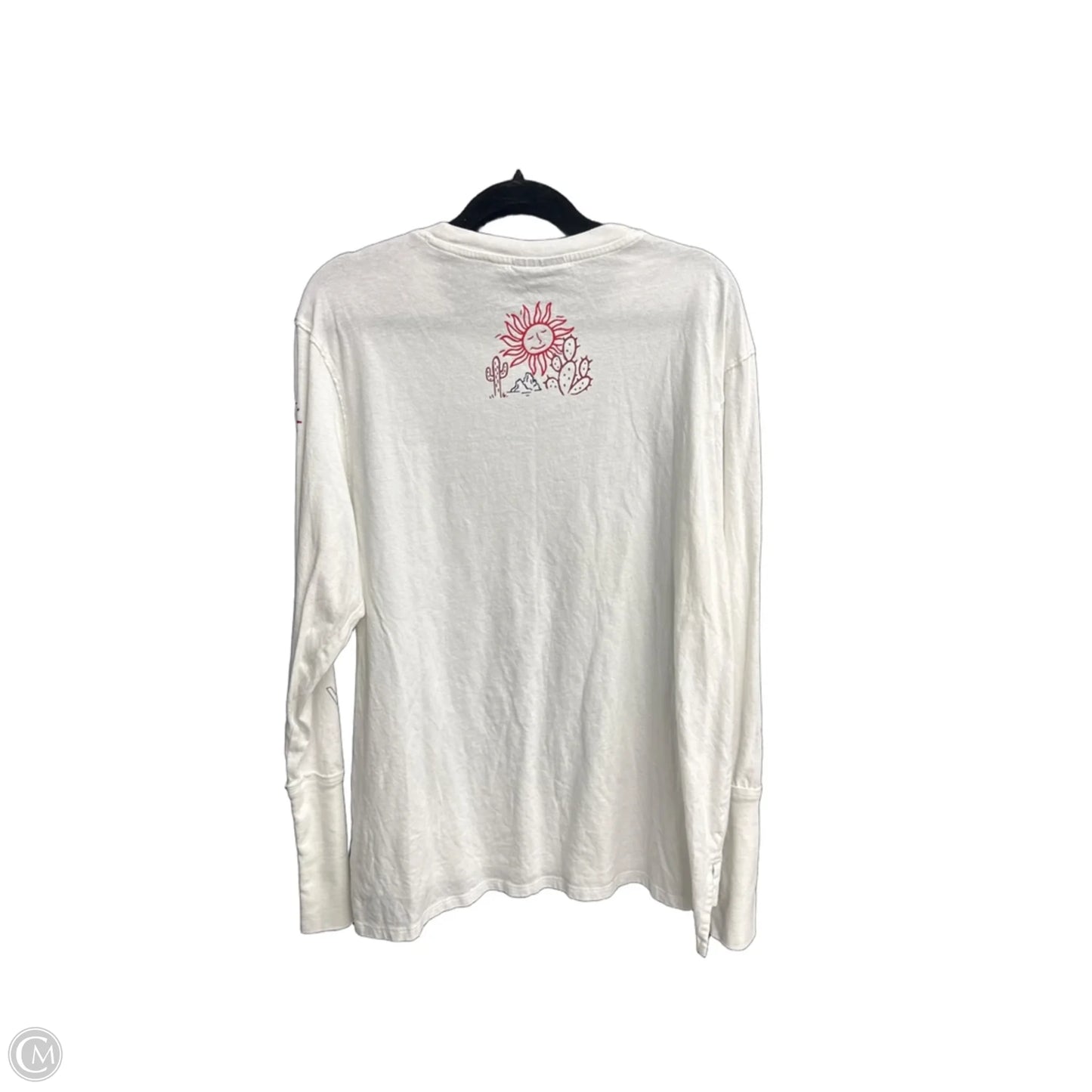 Top Long Sleeve By Wrangler In White, Size: S