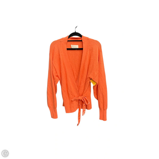 Cardigan By Anthropologie In Orange, Size: S