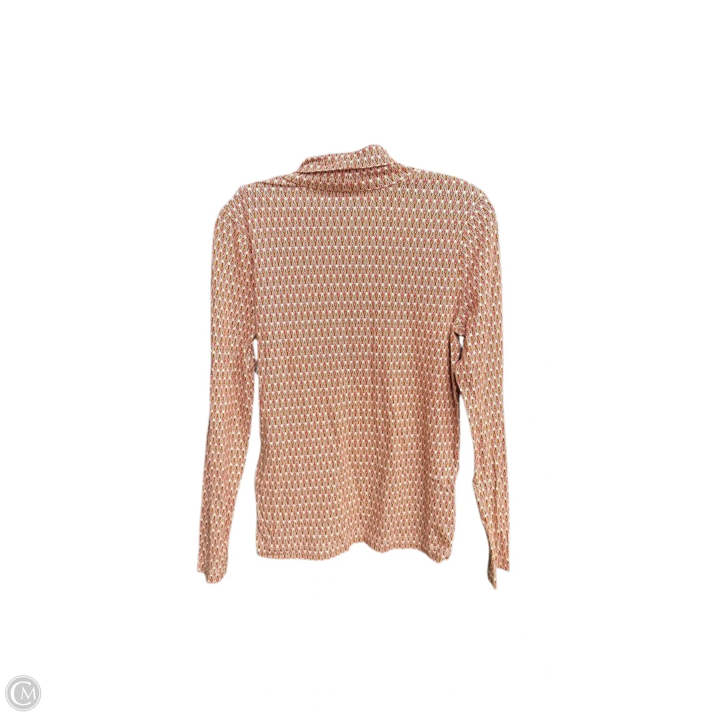 Top Long Sleeve By Loft In Orange & Yellow, Size: M