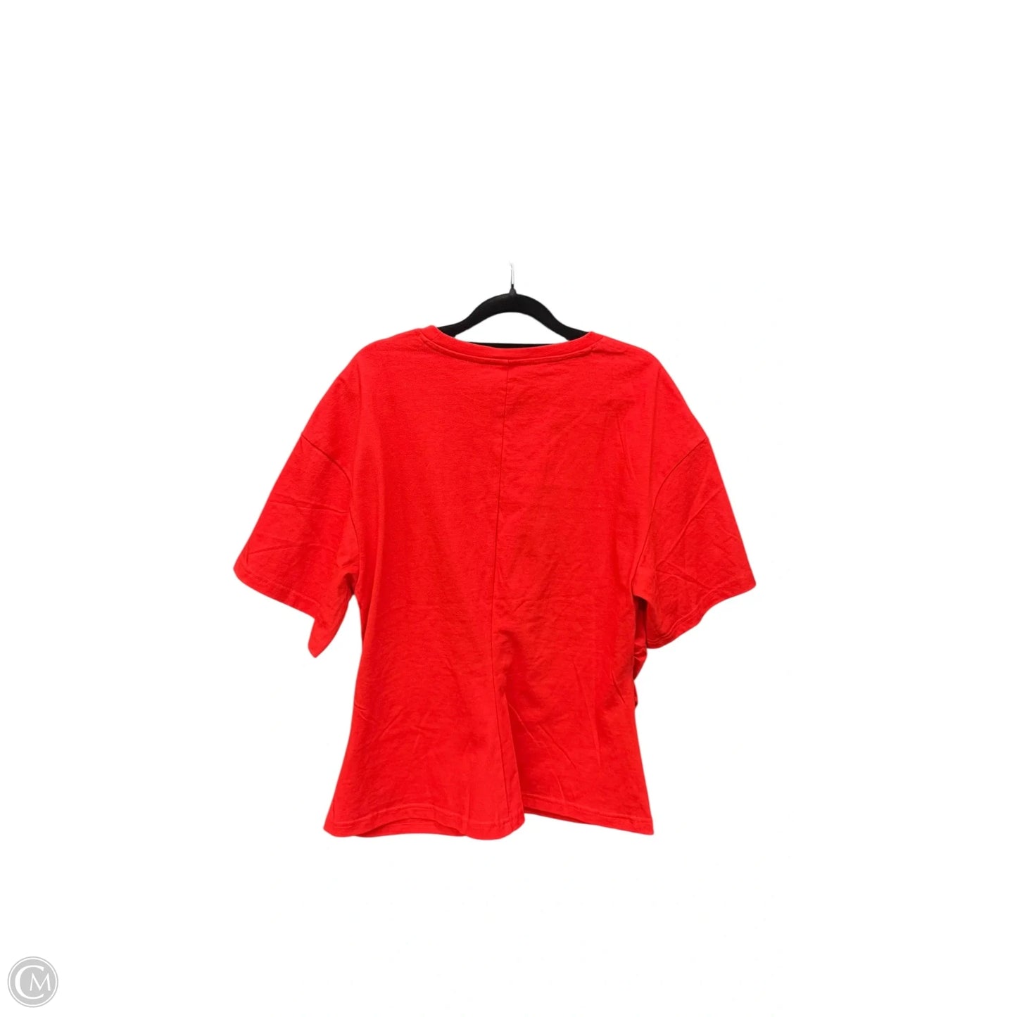 Top Short Sleeve By H&m In Red, Size: L