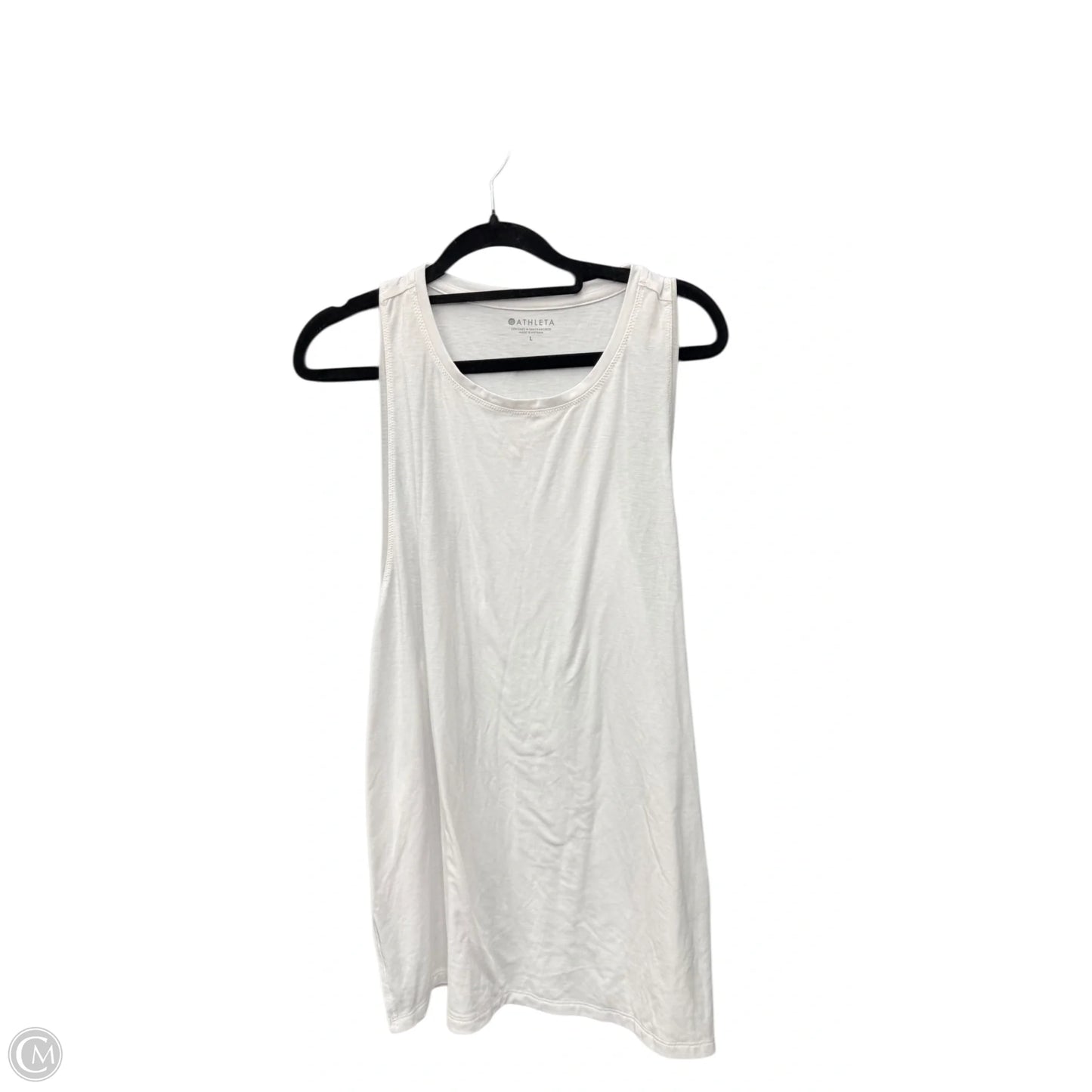 Athletic Tank Top By Athleta In White, Size: L