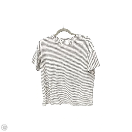 Top Short Sleeve By Old Navy In Black & White, Size: S