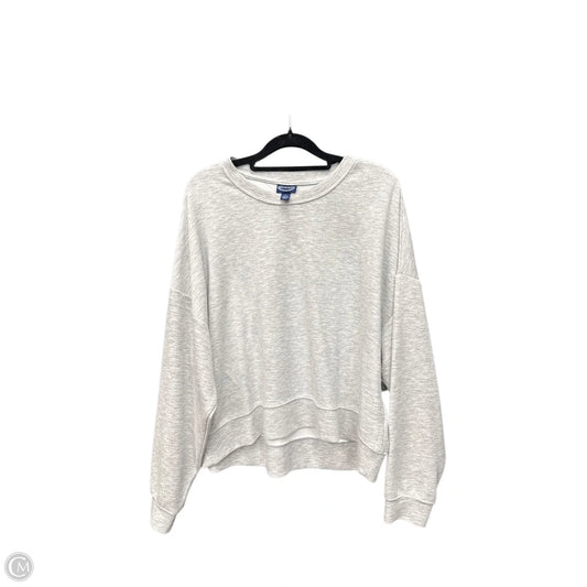 Sweatshirt Crewneck By Scoop In Grey, Size: L