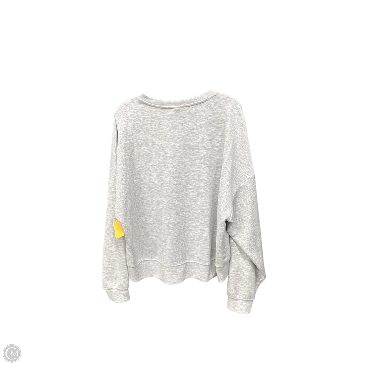 Sweatshirt Crewneck By Scoop In Grey, Size: L