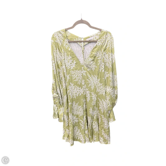 Dress Casual Short By Rebecca Taylor In Green & White, Size: S