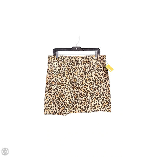 Skirt Mini & Short By J. Crew In Leopard Print, Size: 12