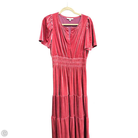 Dress Casual Maxi By See And Be Seen In Maroon, Size: S