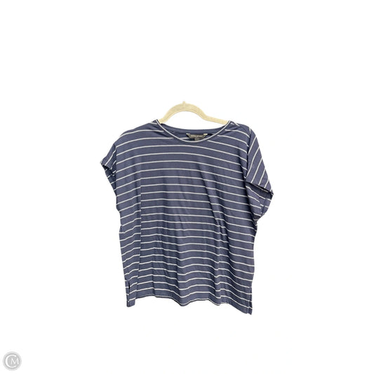 Top Short Sleeve By Banana Republic In Striped Pattern, Size: M