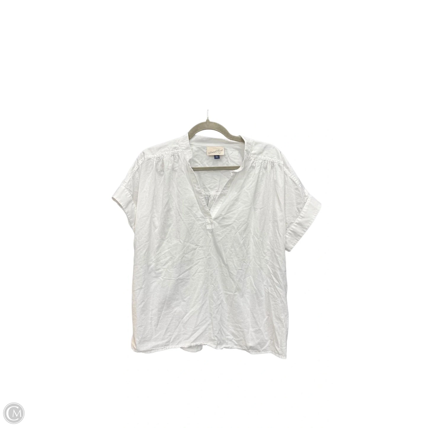 Top Short Sleeve By Universal Thread In White, Size: L
