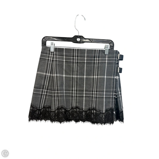Skirt Mini & Short By Gianni Bini In Black & Grey, Size: 6