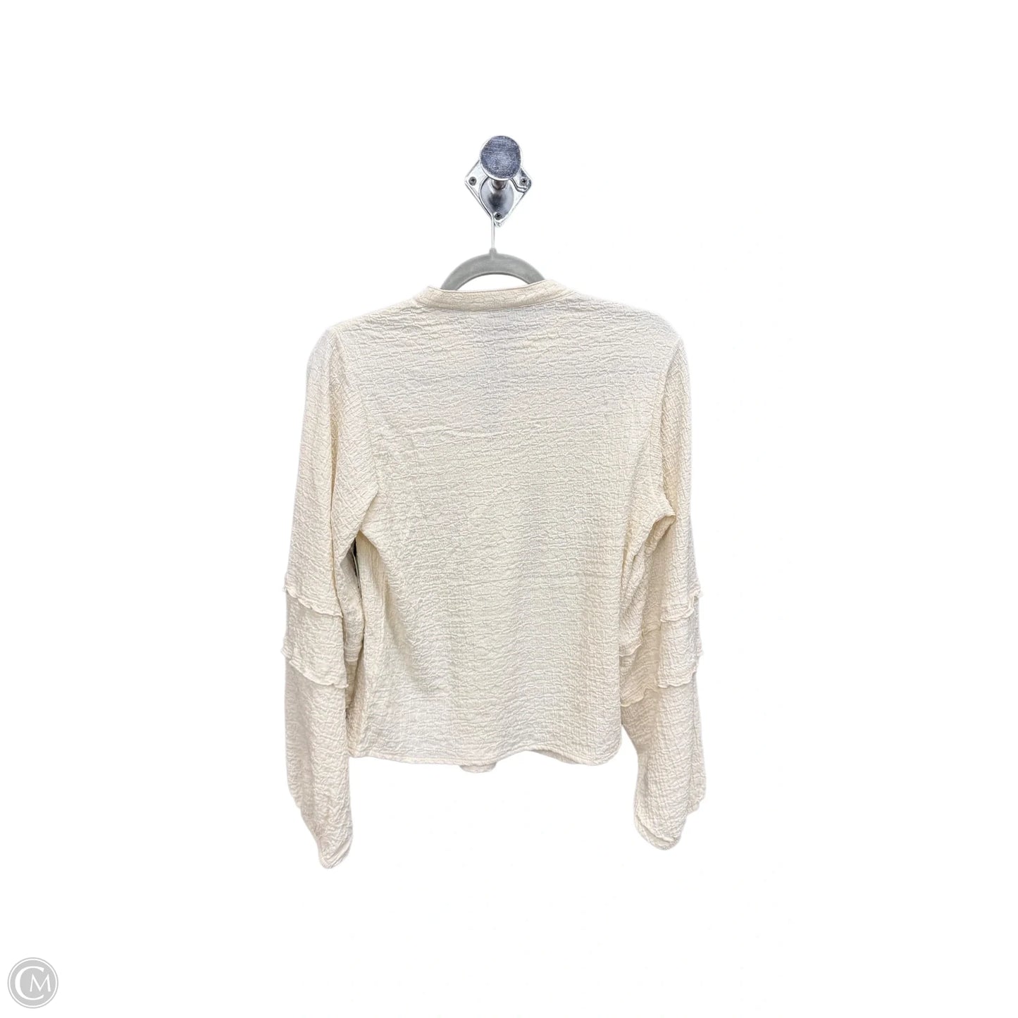 Top Long Sleeve By Divided In Cream, Size: S