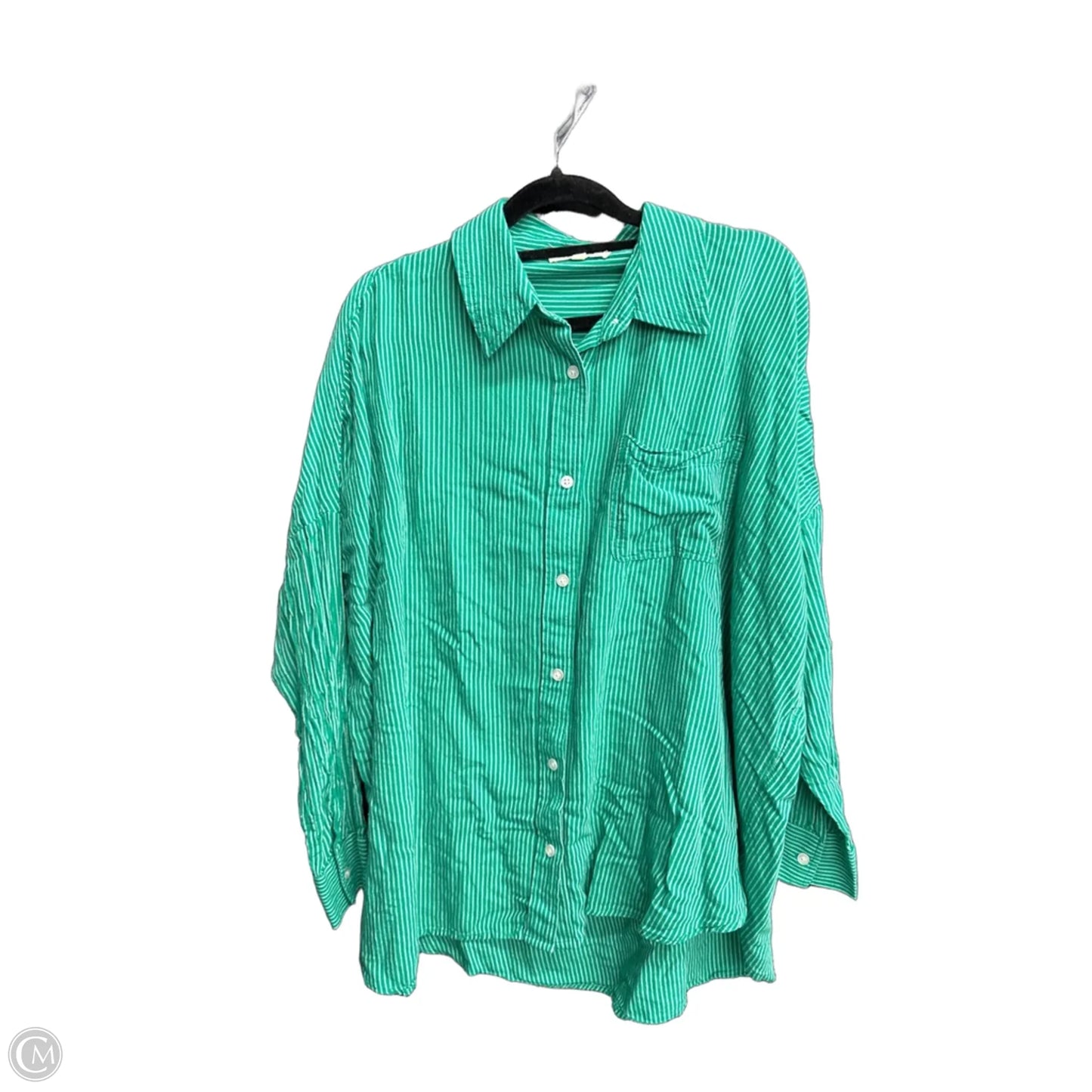 Top Long Sleeve By Copper Key In Green, Size: S