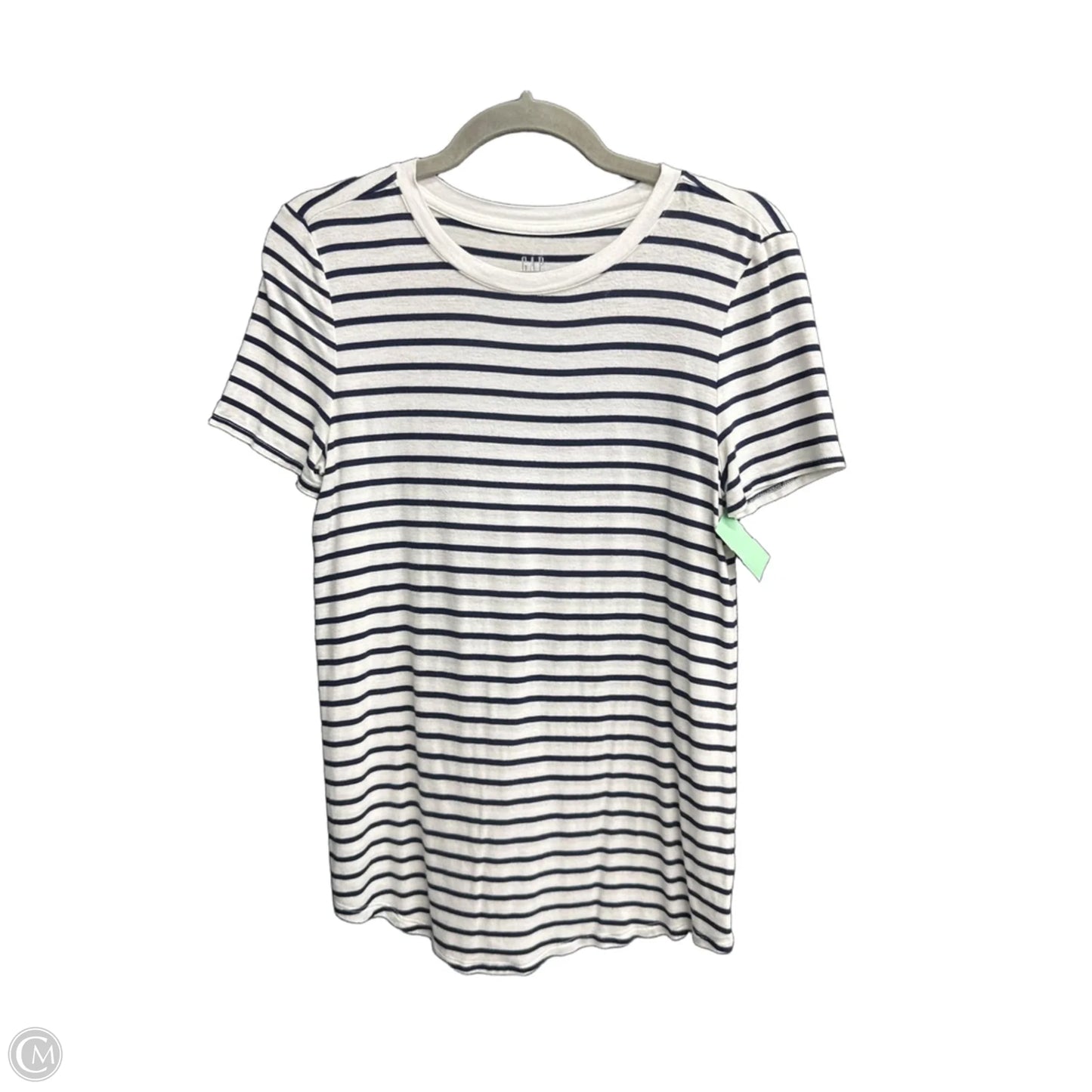 Top Short Sleeve By Gap In Striped Pattern, Size: Xs