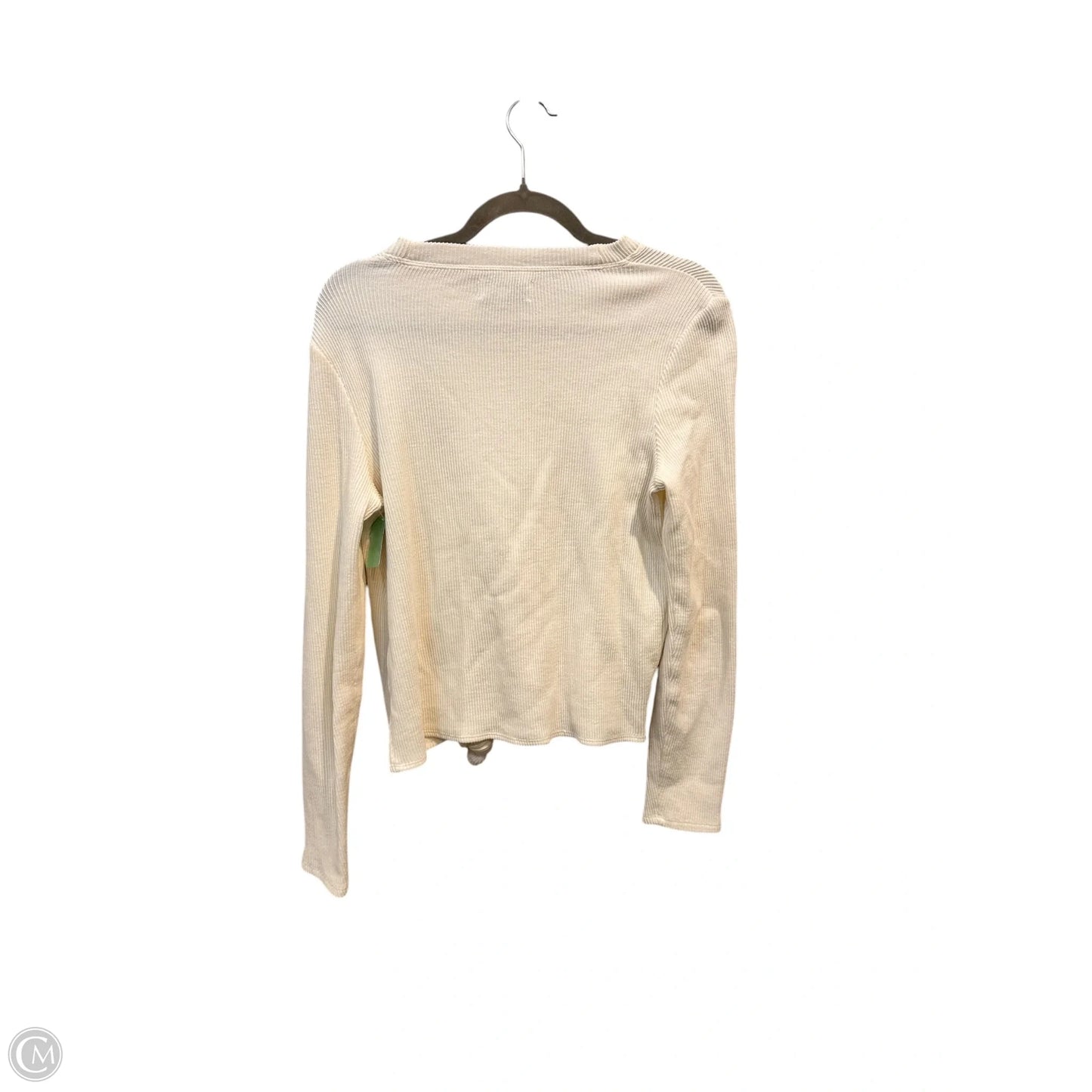 Top Long Sleeve By Madewell In Cream, Size: M