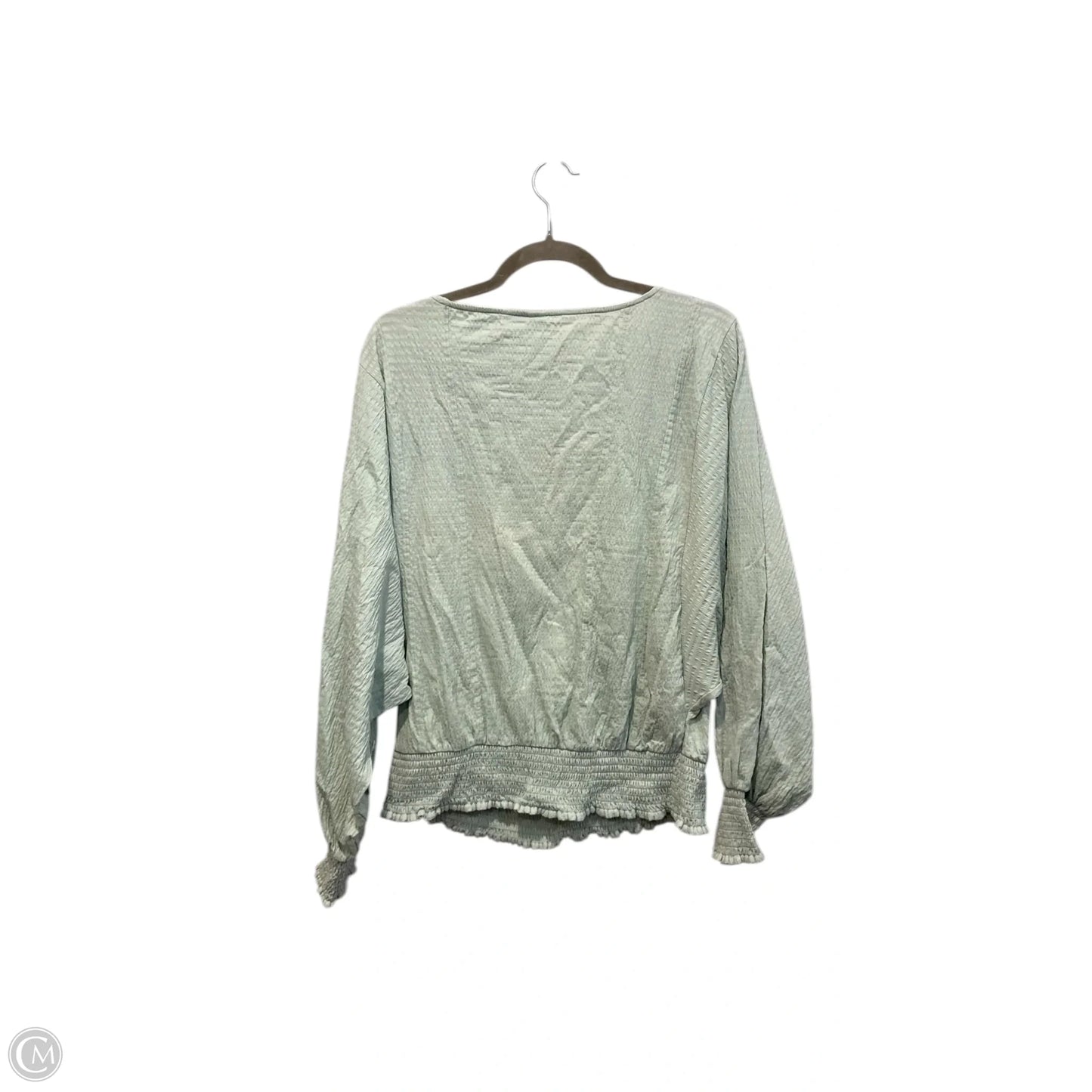 Top Long Sleeve By Anthropologie In Green, Size: L