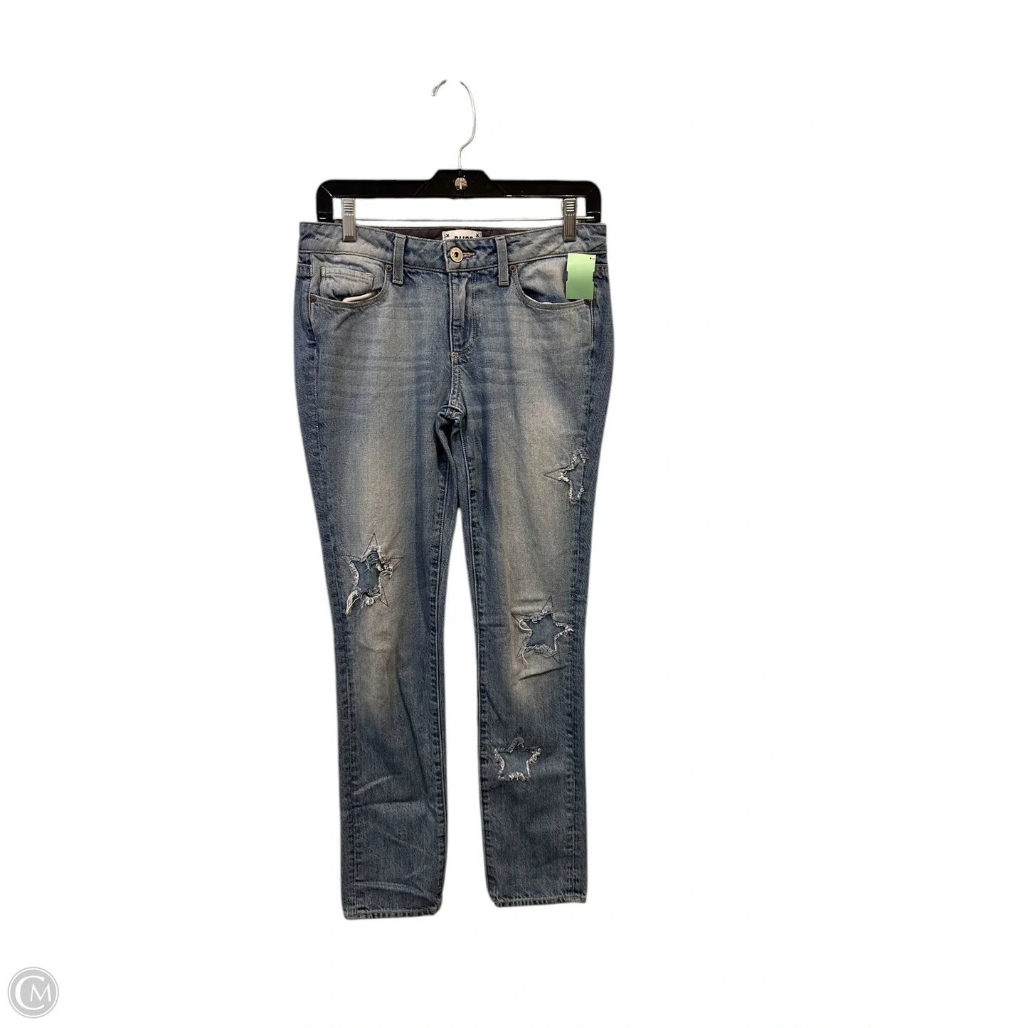 Jeans Straight By Paige In Blue Denim, Size: 2