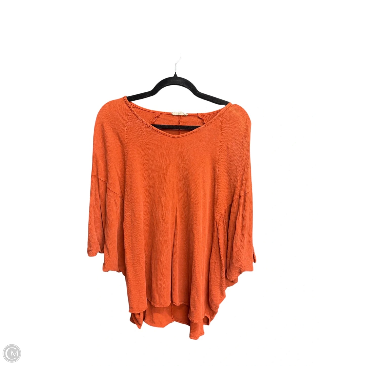 Top Short Sleeve By Easel In Orange, Size: S