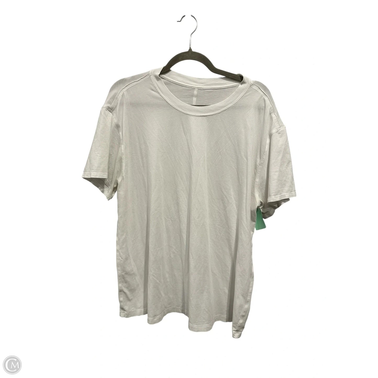 Athletic Top Short Sleeve By Lululemon In Black, Size: S