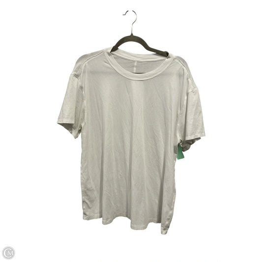 Athletic Top Short Sleeve By Lululemon In Black, Size: S