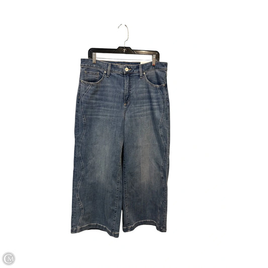 Jeans Wide Leg By Chicos In Blue Denim, Size: 12