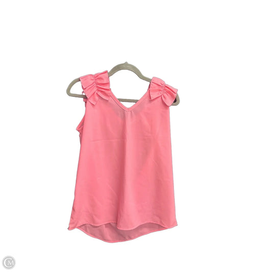 Top Sleeveless By Zenana In Pink, Size: S