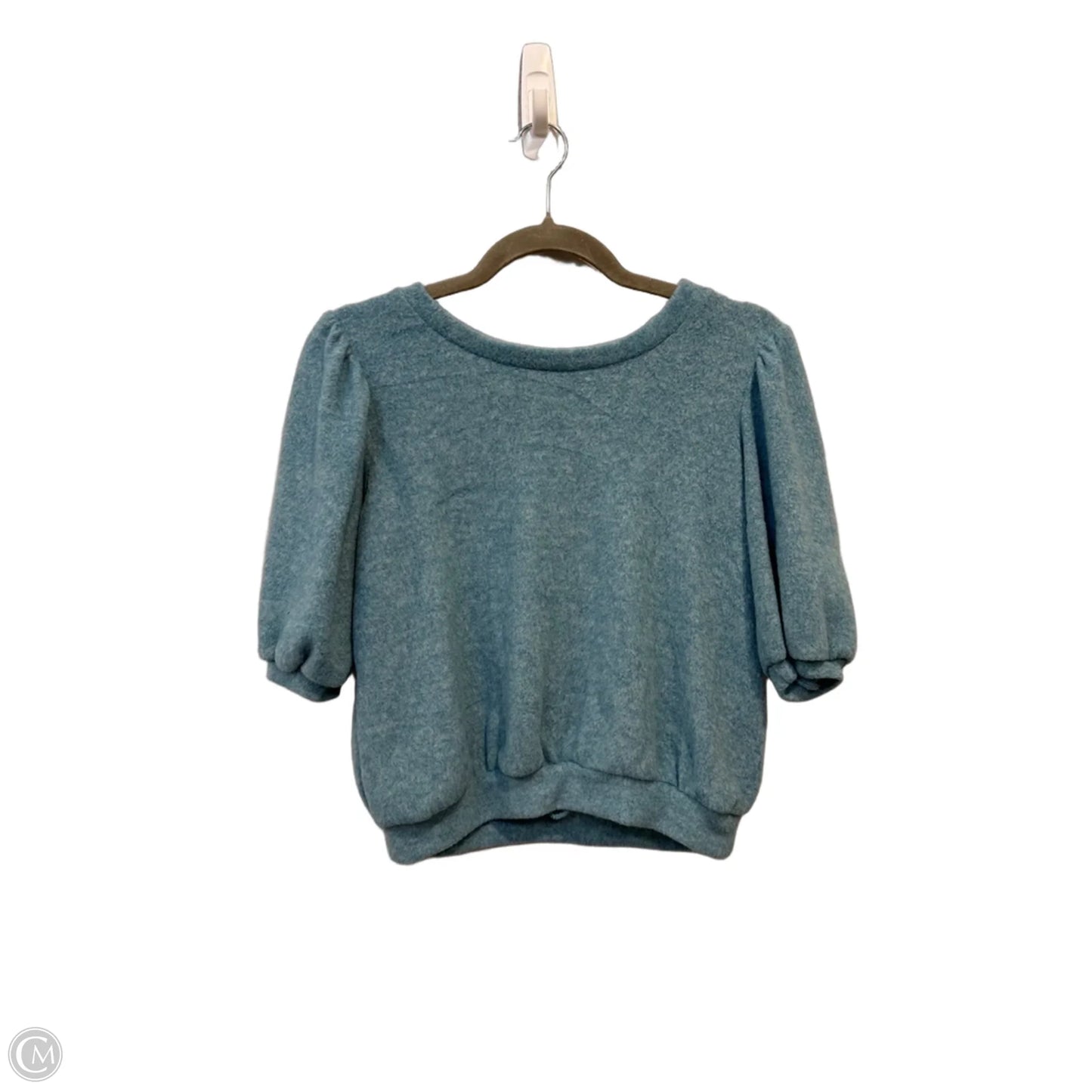 Top Short Sleeve By Zenana In Blue, Size: S