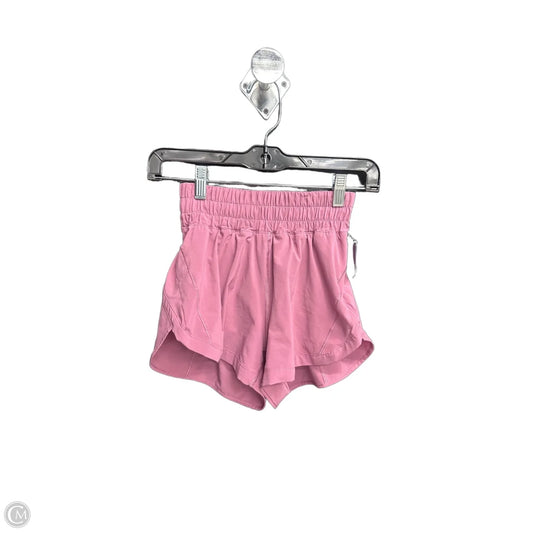 Athletic Shorts By Lululemon In Pink, Size: 2