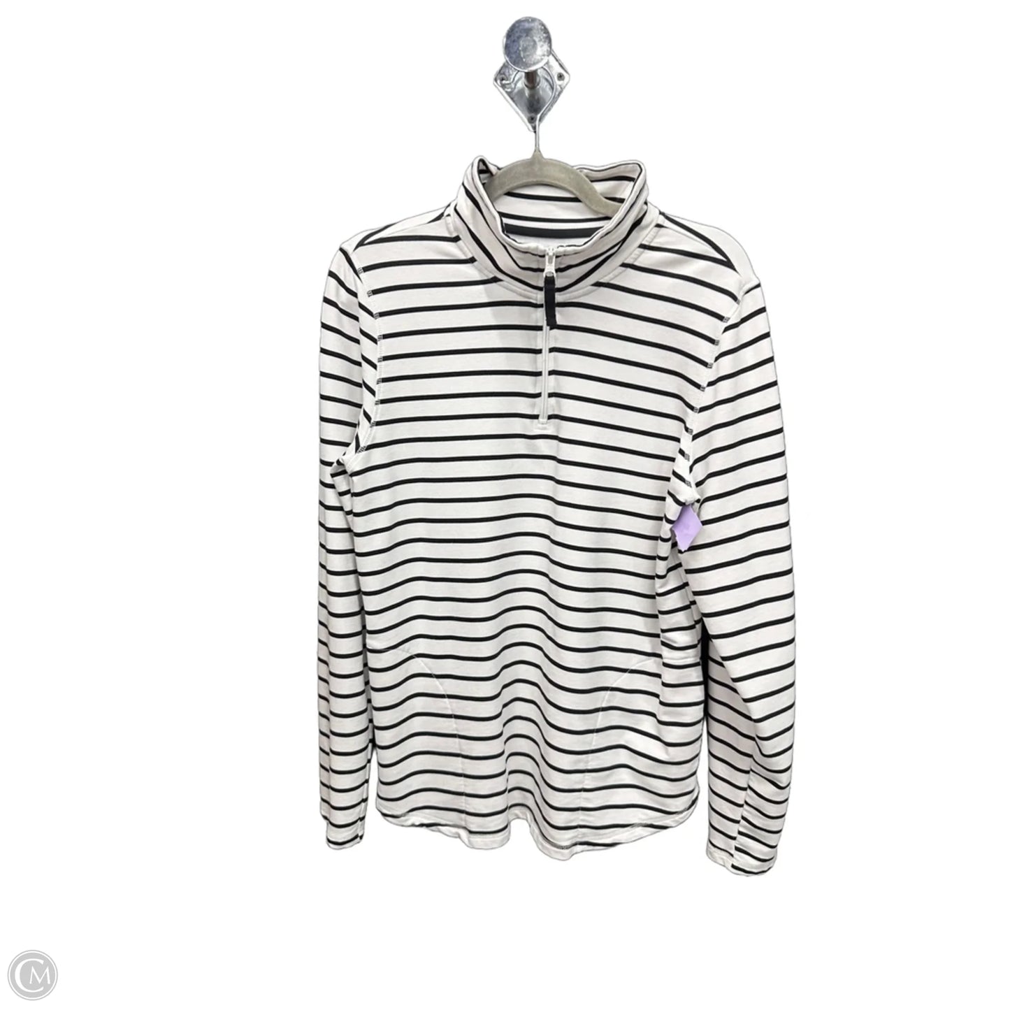 Sweatshirt Collar By St Johns Bay In Striped Pattern, Size: L