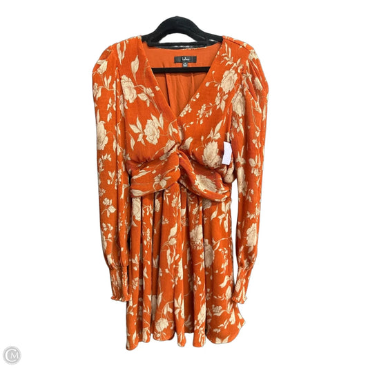 Dress Casual Short By Lulus In Orange, Size: M