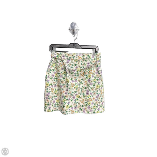 Skirt Mini & Short By Loft In Floral Print, Size: 4