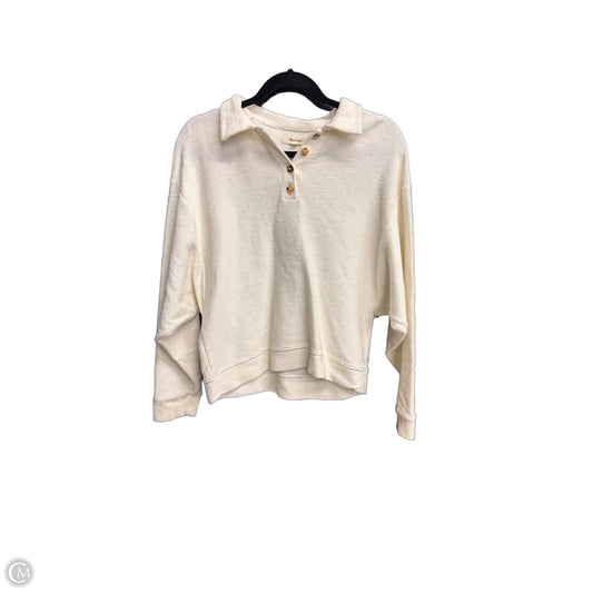 Sweatshirt Collar By Madewell In Cream, Size: S