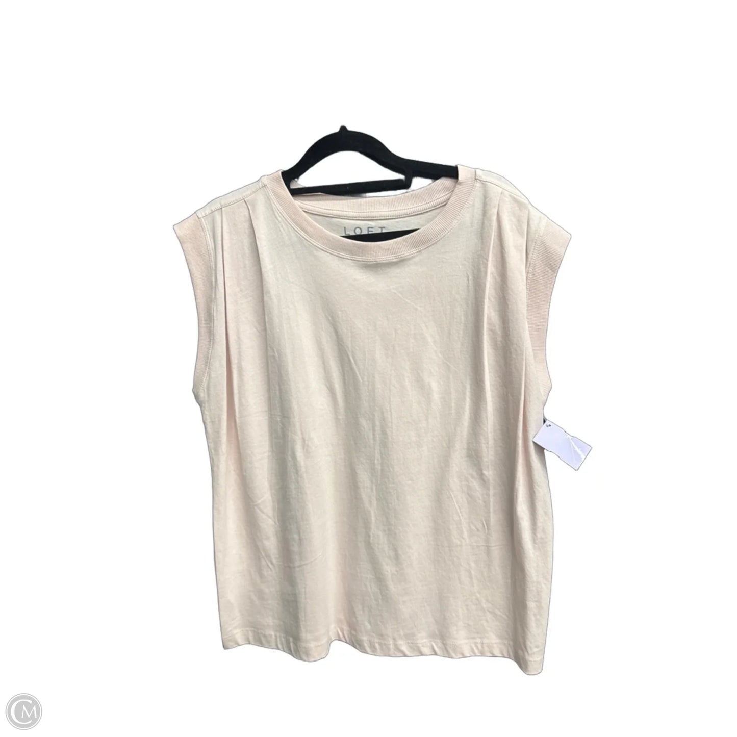 Top Short Sleeve By Loft In Pink, Size: S