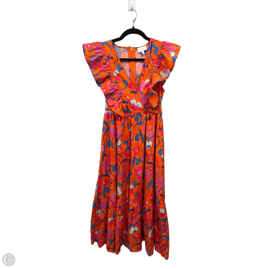 Dress Casual Maxi By Sugar Lips In Orange & Pink, Size: S