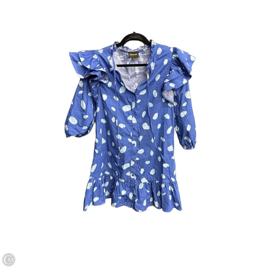 Dress Casual Short By Sugar Lips In Blue, Size: S