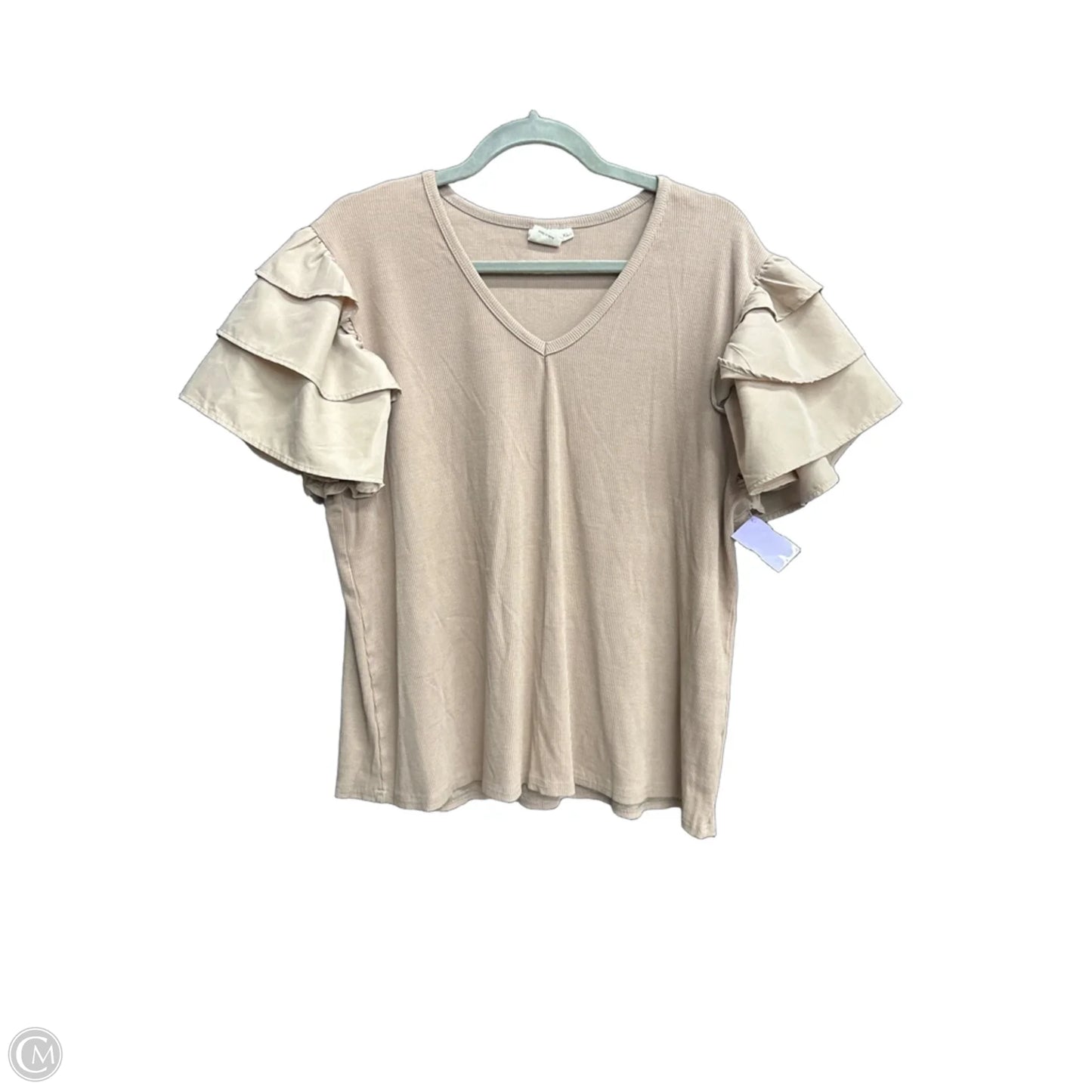 Top Sleeveless By Clothes Mentor In Tan, Size: Xl