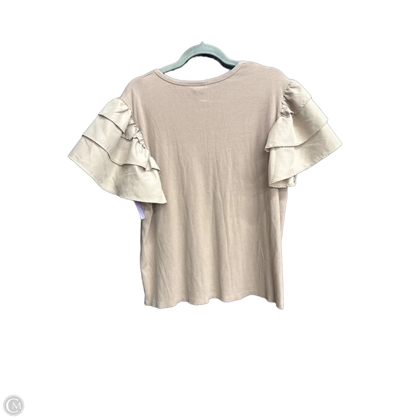 Top Sleeveless By Clothes Mentor In Tan, Size: Xl