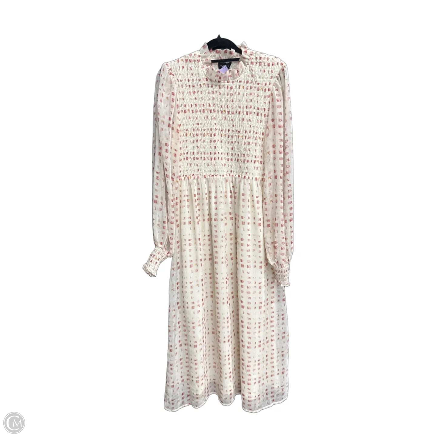 Dress Casual Maxi By En Saison In Cream, Size: S