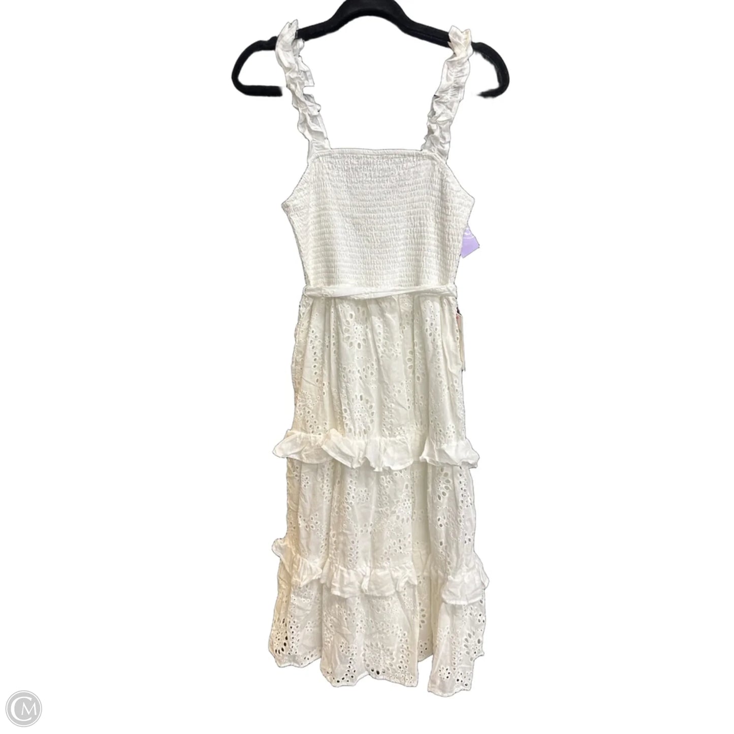 Dress Casual Midi By Aura In White, Size: L